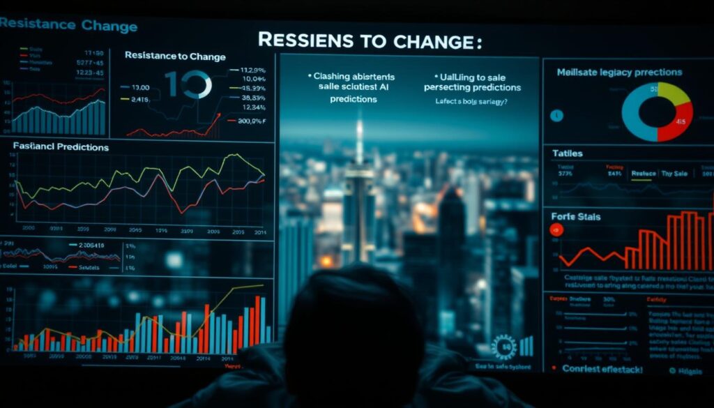 challenges in data quality and resistance to change in AI-driven sales forecasting